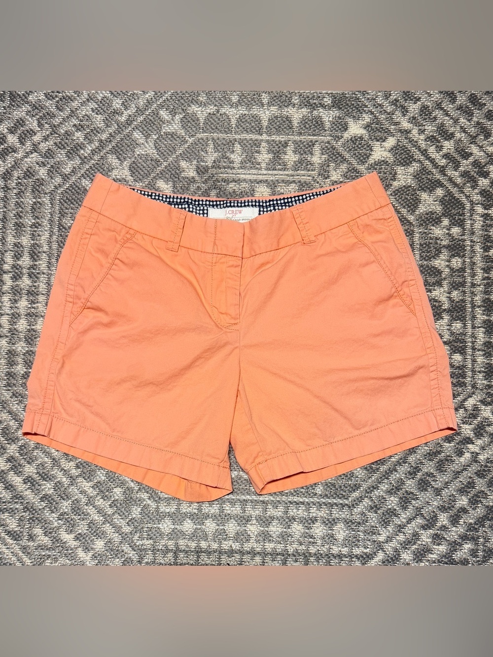 J. Crew Coral Chino Bermuda Shorts 100% Cotton
